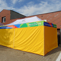 Faltzelt 4x6m mit bedrucktem Dach – Bild 16
