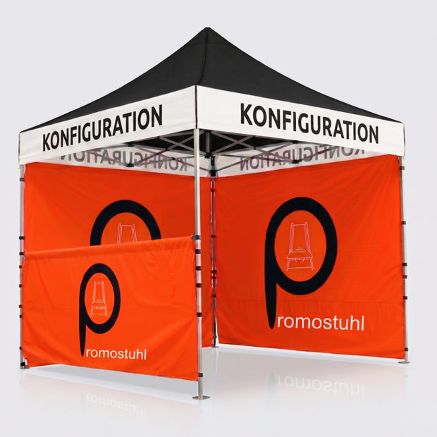 Faltzelt 3x3 mit Logodruck konfigurieren Promostuhl Schnellbestellung