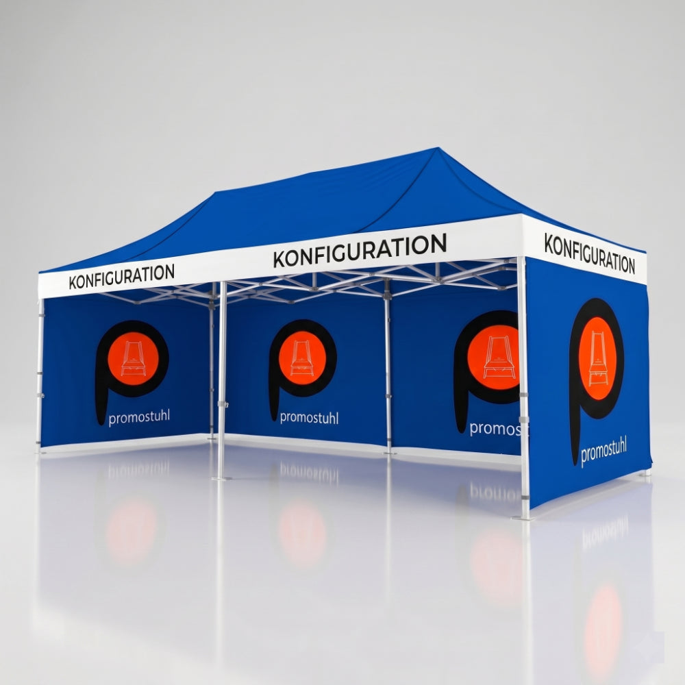 Faltzelt 4x8 mit Logodruck Konfiguration - Promostuhl Schnellbestellung