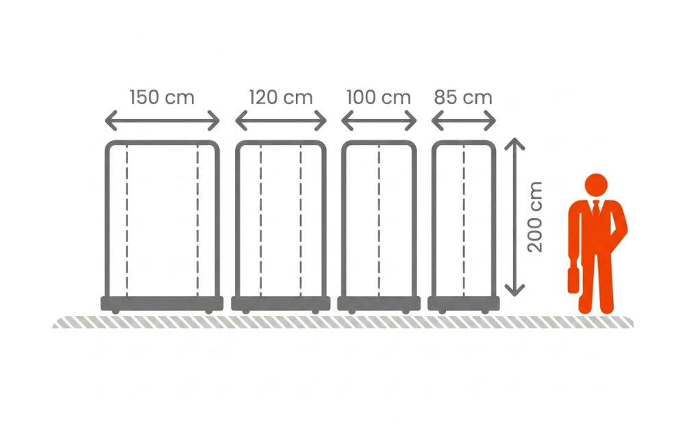 Roll-up Breite 85-150cm