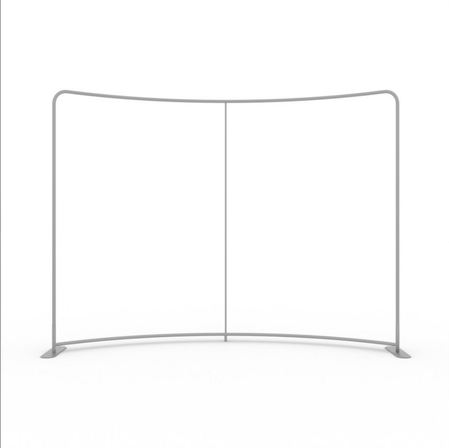 Sponsorenwand gebogen mit Füßen Gestell