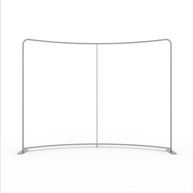 Sponsorenwand gebogen mit Füßen Gestell