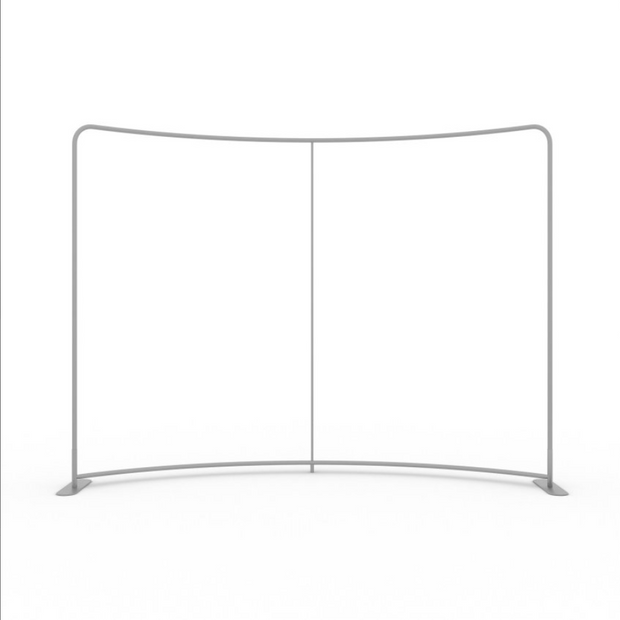Sponsorenwand gebogen mit Füßen Gestell